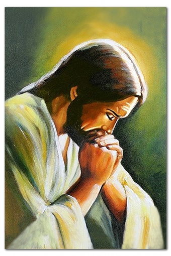 Praying Christ Handwork Oil paintings Canvas Oil painting G119330