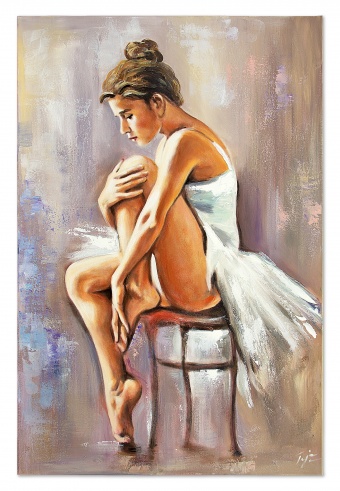 Ballerina in Peace Handcrafted Oil Paintings Canvas Oil Painting G119801