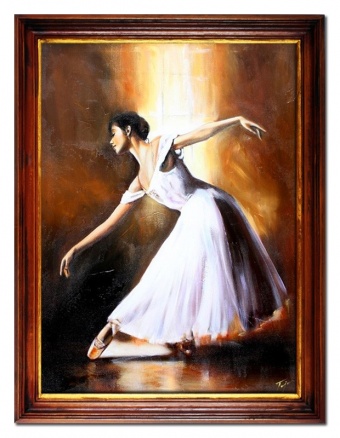 "Dance of the Ballerina" Handcrafted Oil Paintings Canvas Oil Painting G16954