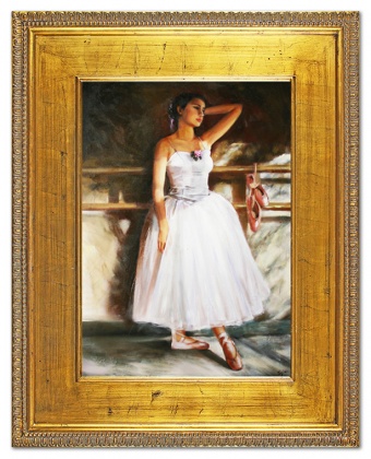 Ballerina in Light Handcrafted Oil Paintings Canvas Oil Painting G107685