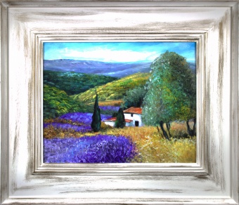 Lavender landscape handwork oil paintings canvas oil painting G16193