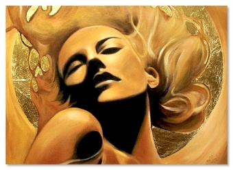 Golden Goddess Handcrafted Oil Paintings Canvas Oil Painting Picture G120251