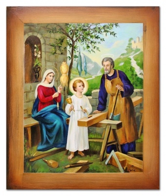 The Holy Family Handwork Oil Paintings Canvas Oil Painting G05893