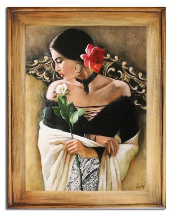 "The Flower of Passion" Hand-made oil paintings canvas G15371