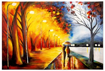 Autumn embrace handmade oil paintings canvas oil painting G120053