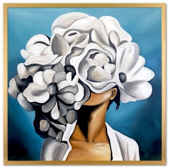 Flower crown handmade oil paintings canvas oil picture image G117618