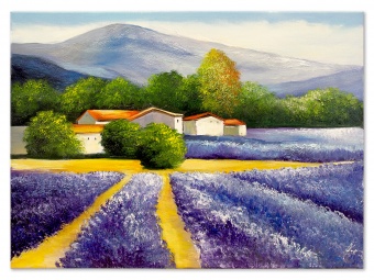 Lavender fields handwork oil paintings canvas oil painting picture G119802