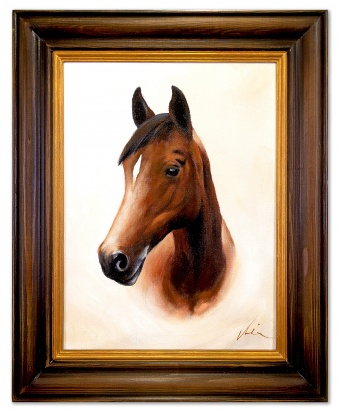 Horse portrait handcrafted oil paintings canvas oil painting image G02570