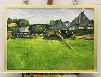 Green field handwork oil paintings canvas oil painting picture G117457