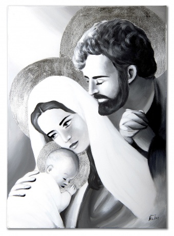 Holy Family Handcrafted Oil Paintings Canvas Oil Painting Picture G120269