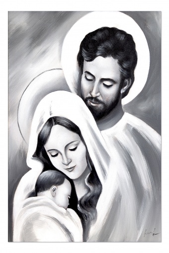 Holy Family Handwork Oil Paintings Canvas Oil Painting Image G105059