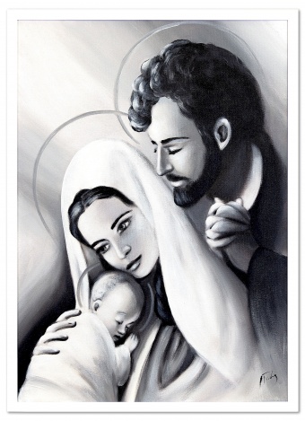 Holy Family Handcraft Oil Paintings Canvas Oil Painting Picture G105086