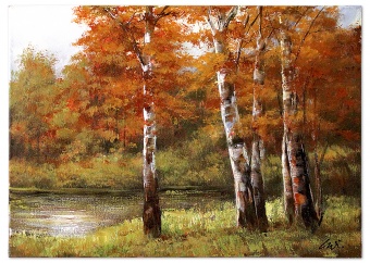 Autumn Silence Handwork Oil Paintings Canvas Oil Painting G120075