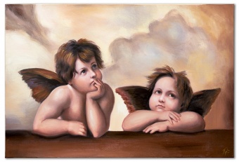 Thoughtful Angel Handcrafted Oil Paintings Canvas Oil Painting G119639