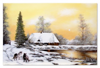 Winter landscape handmade oil paintings canvas oil painting picture G119824