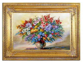 Bouquet Handmade Oil Paintings Canvas Oil Painting Picture G15796