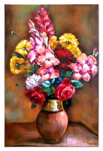 Bouquet Handmade Oil Paintings Canvas Oil Painting Picture G119815