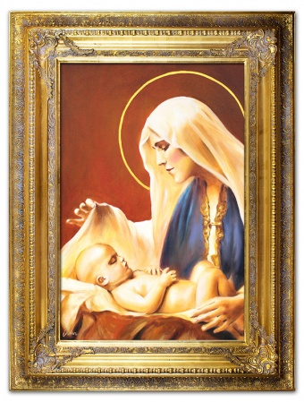 "The Holy Mary with the Child" Handcrafted Oil Paintings Artwork G115450