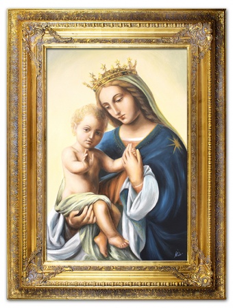 Madonna with Child Handcrafted Oil Paintings Canvas Oil Painting Picture G115441