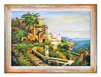 Coastal Landscape Handmade Oil Paintings Canvas Oil Painting Picture G02824