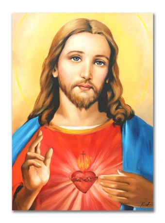 Sacred Heart Handmade Oil Paintings Canvas Oil Painting Picture G113297