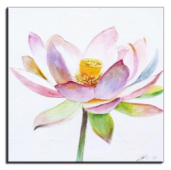 Lotus flower handcrafted oil paintings canvas oil painting picture images G01661