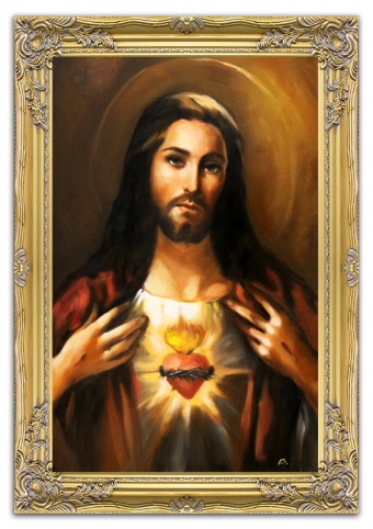 Sacred Heart of Jesus Handcrafted Oil Paintings Canvas Oil Painting G99538