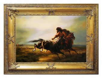 "Ride in the Wilderness" Handcrafted Oil Paintings Canvas Oil Painting G05777