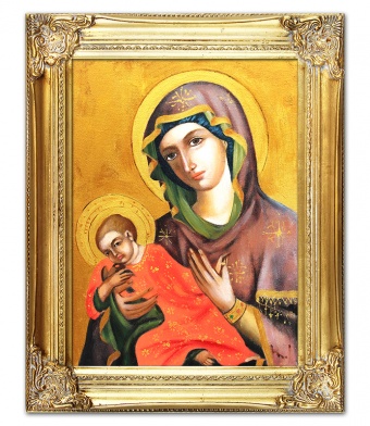 Maria with Jesus Handicraft Oil Paintings Canvas Oil Painting Image G115506