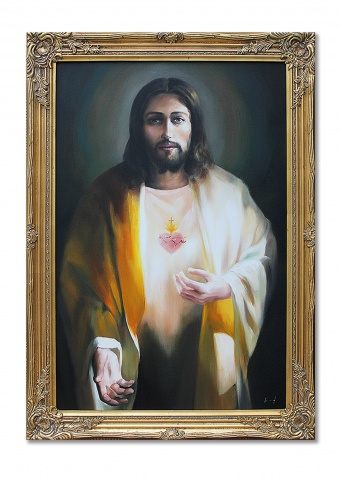 Sacred Heart of Jesus Handcrafted Oil Paintings Canvas Oil Painting G117262