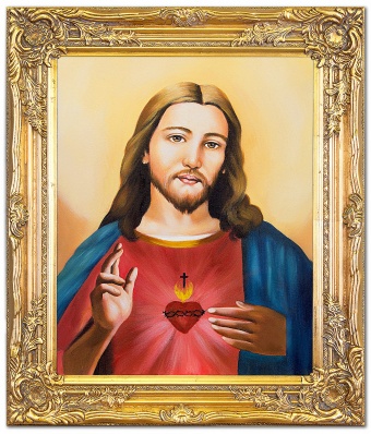 Sacred Heart of Jesus Handwork Oil Paintings Canvas Oil Painting G118429