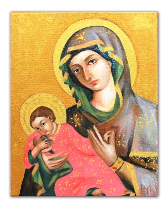 Madonna with Child Handmade Oil Paintings Canvas Oil Painting Picture G115493