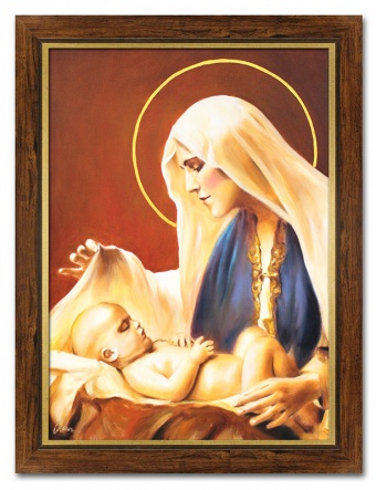 Maria and the Child Handicraft Oil Paintings Paintings Canvas Oil Painting G115482