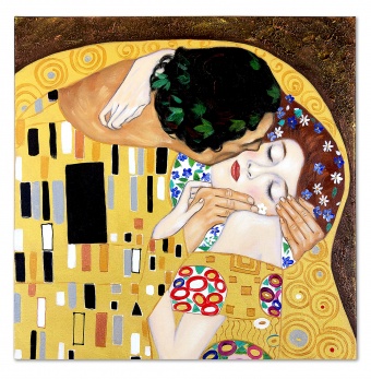 The Kiss Handcrafted Oil Paintings Canvas Oil Painting Picture Images G01566