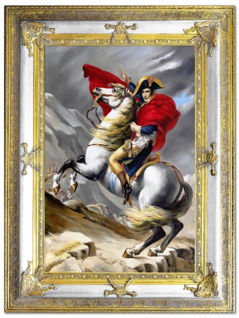 Napoleon over the Alps Handwork Oil Paintings Canvas G93952