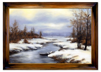 Winter landscape handmade oil paintings canvas oil painting picture G120375