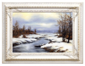 Winter landscape handmade oil paintings canvas oil painting picture G120376