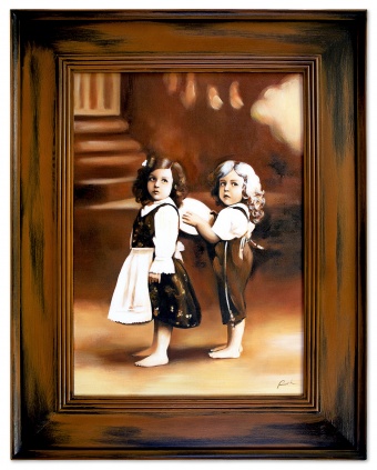 Childhood memories Handicrafts Oil paintings Paintings Canvas Oil painting G15849