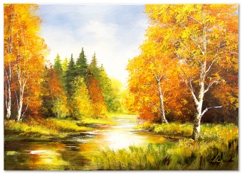 Golden Autumn Handicraft Oil Paintings Canvas Oil Painting Picture G119674