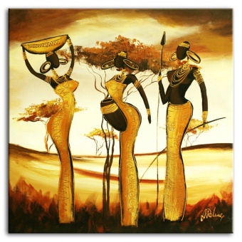 Women in Gold Handcrafted Oil Paintings Canvas Oil Painting Picture G00541