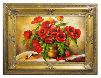 Poppy bouquet handmade oil paintings canvas oil painting picture G06401