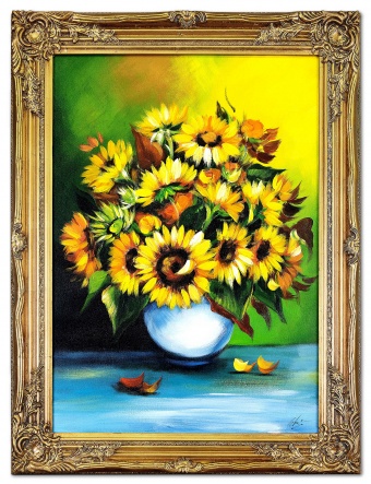 Sunflowers Handcrafted Oil Paintings Canvas Oil Painting Picture G02960