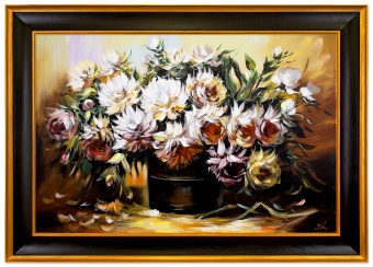 Bouquet handmade oil paintings canvas oil painting image G02998