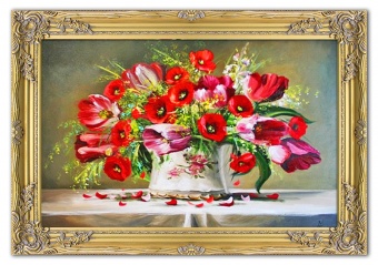 "Blooming Bouquet" Handmade Oil Paintings Canvas Oil Painting G02232