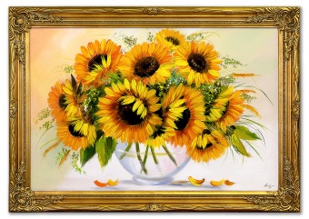 Sunflowers Handmade Oil Paintings Canvas Oil Painting Picture G01834