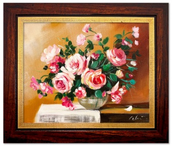 Rose bouquet handmade oil paintings canvas oil painting picture G02352