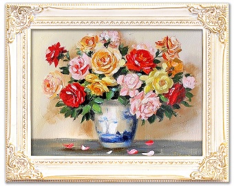 Bouquet Handmade Oil Paintings Canvas Oil Painting Picture G04041