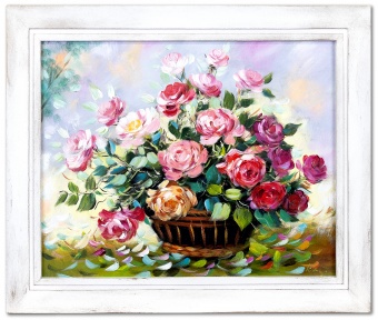 Floral Splendor Handmade Oil Paintings Canvas Oil Painting Picture G15822