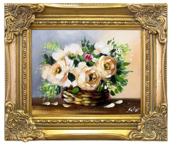 Bouquet Handicrafts Oil Paintings Canvas Oil Painting Picture G05396