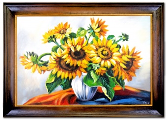 Sunflowers Handicraft Oil Paintings Canvas Oil Painting Image G01843